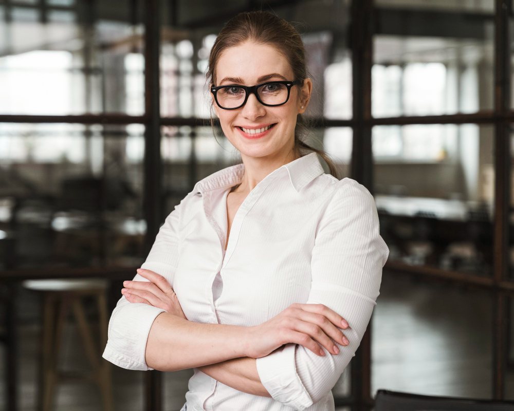 portrait-smiley-professional-businesswoman-indoors